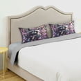 thumbnail image 5 of Dailycode Satin Pillow Case King Silk Pillow Cover for Hair and Skin Envelope Closure Raccoon Egg Flower 20"x40", 5 of 9