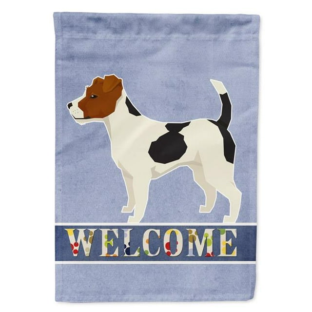 Carolines Treasures CK3606CHF Jack Russell Terrier Welcome Flag Canvas House Size