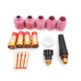 thumbnail image 5 of Labymos 16PCS TIG Weldings Torch Nozzle Rings Cover TIG Weldings Torch Stubby Gases Lens Kit, 5 of 5