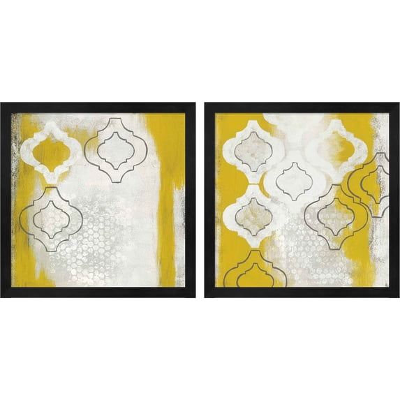 Great Art Now Time Worn by Rita Vindedzis, 2 Piece Framed Art Set Each 13"W x 13"H