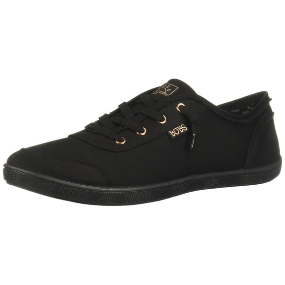 Skechers Bobs B Cute Slip On Sneaker, Black/Black, 7.5 W