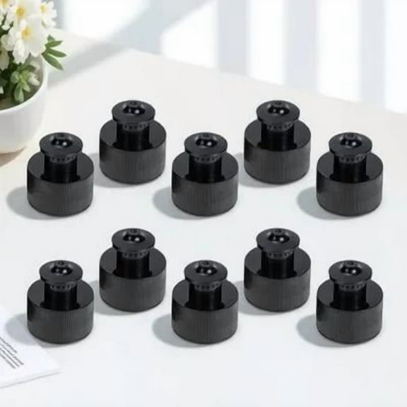 Supvox 10Pcs Reusable Plastic Push Pull Bottle Caps for Sports Water Bottle Replacement