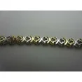 thumbnail image 4 of 7.60 Round Cut White Moissanite Women's Tennis Bracelet 14k Two-Tone Gold Plated, 4 of 4