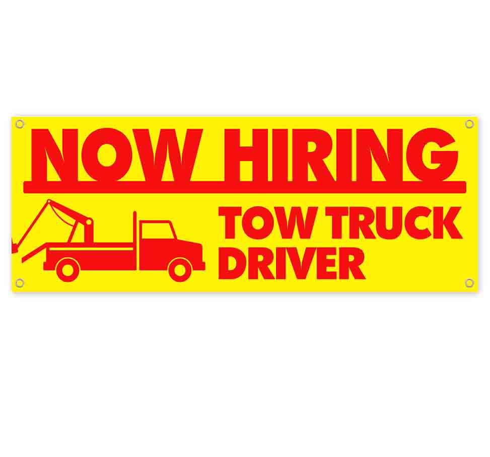 Heavy-Duty Vinyl Single-Sided with Metal Grommets Non-Fabric CDL Drivers Now Hiring Extra Large 13 oz Banner