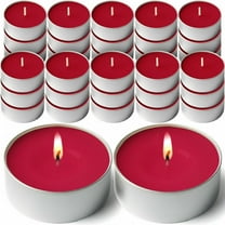 DecorRack Black Cherry Scented Tea Light Candles, 30 Tealight Candle Pack