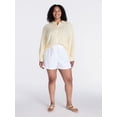 thumbnail image 2 of Time and Tru Women's Double Cloth Cargo Shorts, Sizes XS-XXXL, 2 of 6