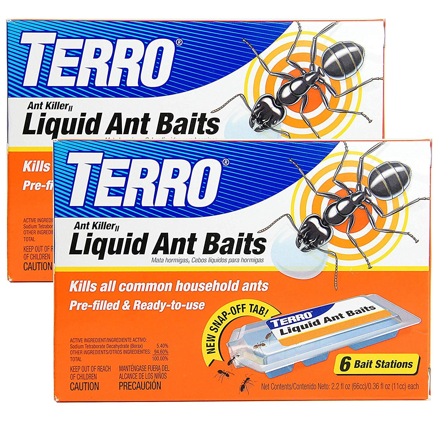 TERRO T300B Liquid Ant Baits, 2 Pack