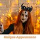 thumbnail image 2 of KAKOWELY Diadema de Halloween: Diadema de cuernos de diablo con calavera para mujer - Diadema de cosplay para fiestas, cosplay y eventos de maquillaje, 2 of 4