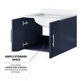 thumbnail image 5 of Scratch - Resistant and Spacious - Navy Blue 24 - inch Bath Vanity with Soft - Close Feature and Single Compartment Storage, 5 of 5