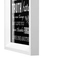 thumbnail image 3 of Crystal Art Gallery Gray Family Inspirational Rules Framed Printed Wall Art Décor Size 8" x 16", 3 of 4