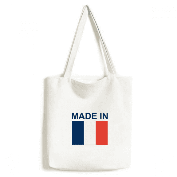 France Country Love Tote Canvas Bag Shopping Satchel Casual Handbag