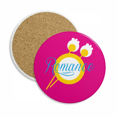 

Lovers Love Eternal Romance Coaster Cup Mug Tabletop Protection Absorbent Stone