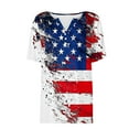 thumbnail image 3 of 4th of July Shirts for Women Summer Graphic Tees American Flag Patriotic Fourth of July Outfit Short Sleeve Tunic Tops, 3 of 4