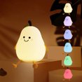 thumbnail image 2 of Lámpara de noche LED para niños, recargable, de silicona, con USB, regulable, táctil, para dormir, con función de temporizador, 2 of 8