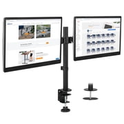 Mount-It! Adjustable Height Dual Desk Full-Motion Monitor Mount