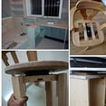 thumbnail image 2 of Base giratoria de asiento de 360 grados, base giratoria silenciosa para muebles, resistente con revestimiento negro de protección ambiental, fácil desmontaje para mesa giratoria personalizada,, 2 of 6