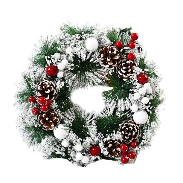 Navidad Guirnalda Colgante De Navidad Artificial Para La Pared De La Puerta Principal Árbol Fiesta De Navidad Decoración De La Ventana De La Tienda seitruly HA041999-04