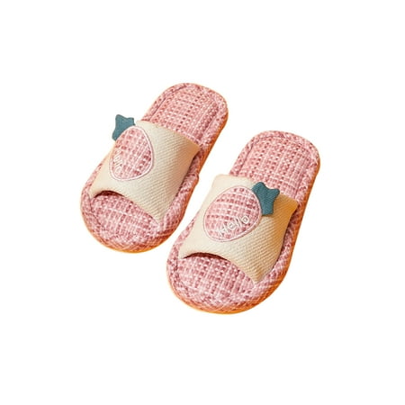 

Ritualay Unisex Comfort House Slippers Slip On Winter Indoor Outdoor Non-slip Home Slipper Pink 28-29