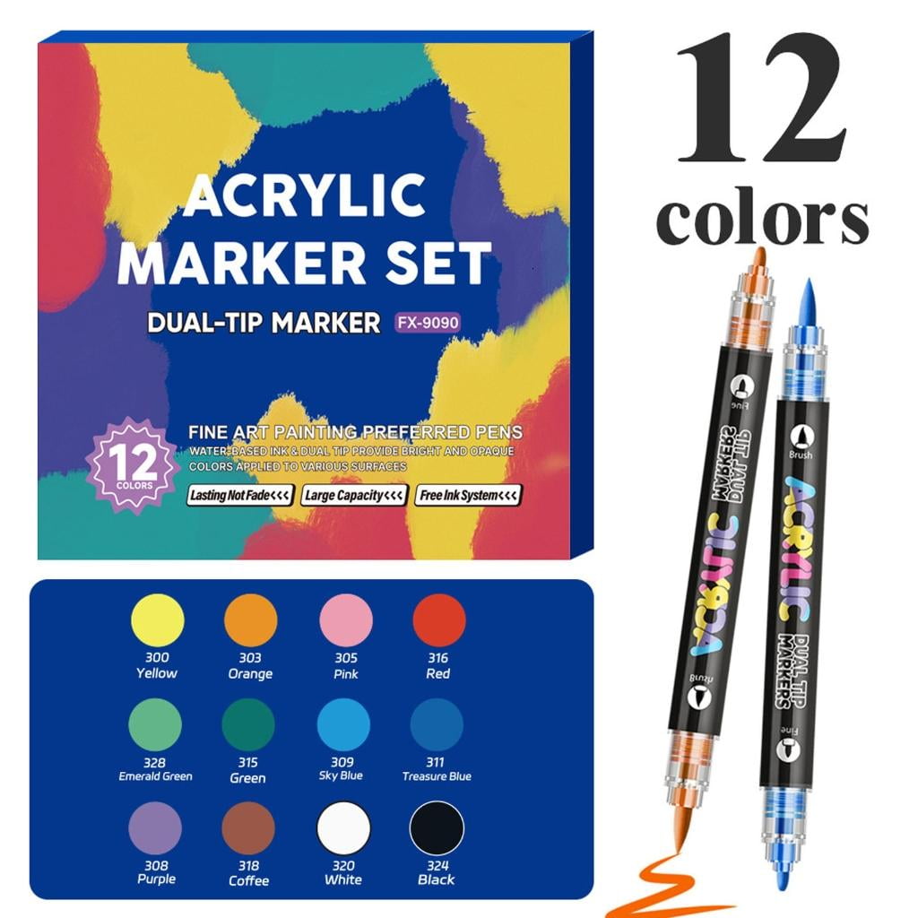 Giaone Double Sided Watercolor Markers Flexible Brush Pens Art Markers Paint Markers