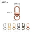 thumbnail image 2 of Uxcell Swivel Lobster Claw Clasps Keychain, Swivel Lanyards Trigger Snap Hooks Strap Key Ring for Jewelry Making Rose Gold, 2 of 6