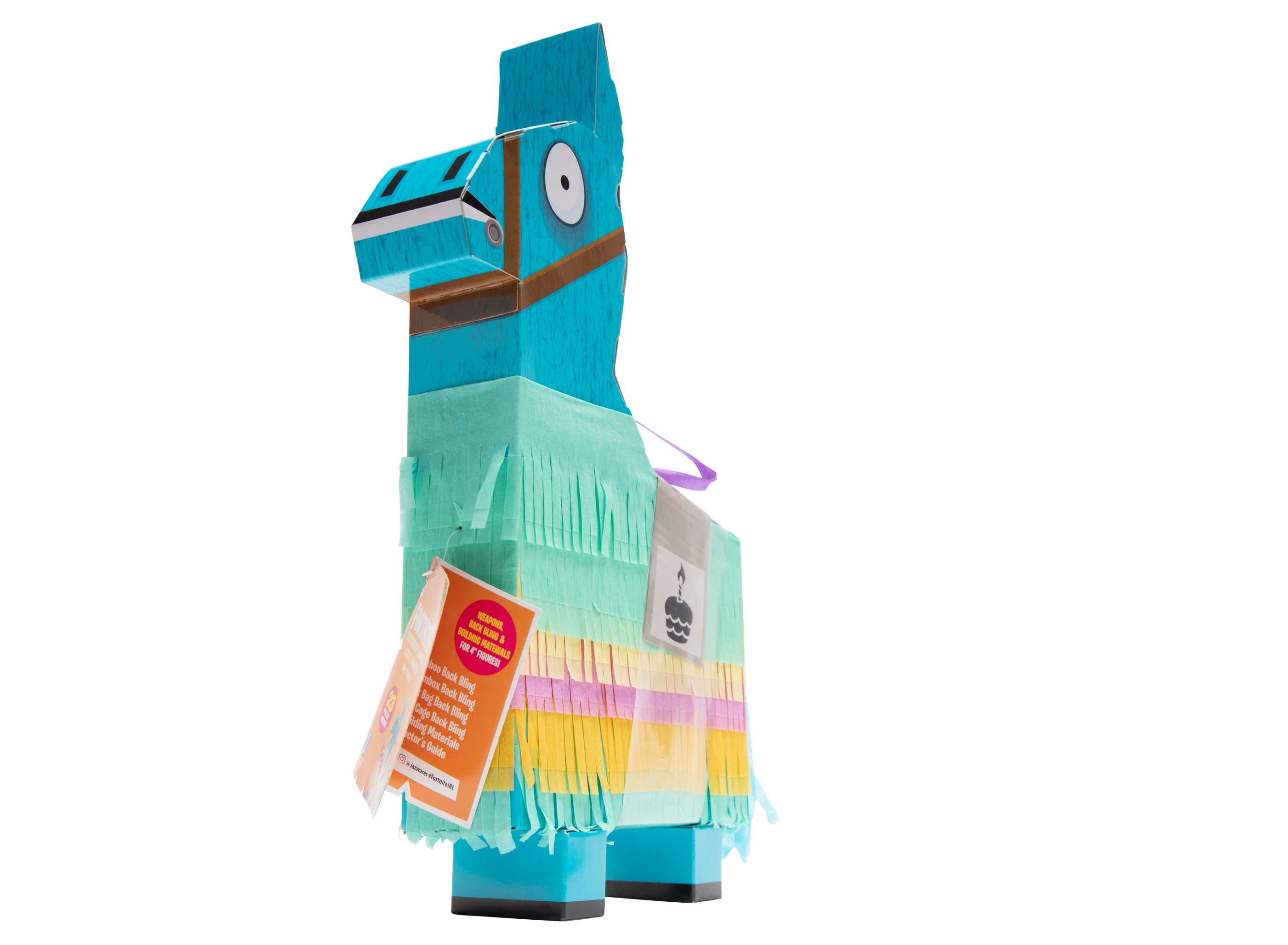 Fortnite Birthday Llama Loot Pinata for 4" Figures w/ 23 Pieces & Dark Voyager 