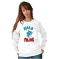 thumbnail image 4 of Hefty Smurf Tattooed Wild Thing Funny Unisex Plus Size Sweatshirt Brisco Brands 4X, 4 of 5