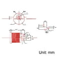 thumbnail image 4 of 10pcs DC-022 5.5mmx2.1mm DC Power Jack Socket 3 Pin Female  Connector, 4 of 4