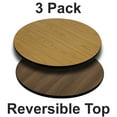 thumbnail image 2 of Flash Furniture 3 Pack 24'' Round Table Top with Natural or Walnut Reversible Laminate Top, 2 of 5