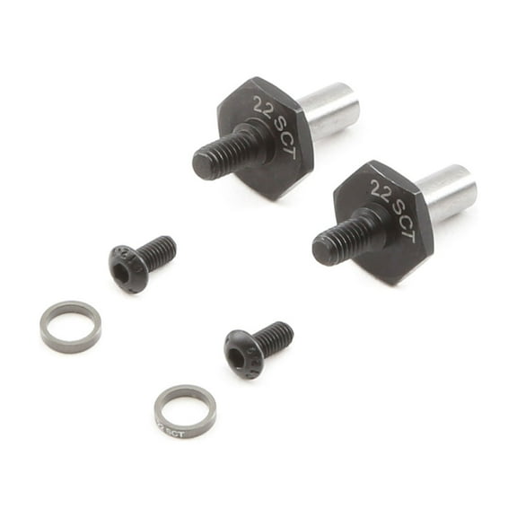 Team Losi Racing Front Axle Set 12mm Hex 22SCT 3.0 TLR232061 Elec Car/Truck Replacement Parts