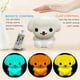 thumbnail image 3 of Luz de noche en forma de perro-Luces de silicona para niños-Brillo ajustable y controles coloridos y control remoto-medio Feliz Sencillez, 3 of 5