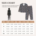 thumbnail image 3 of KLL Garden Gnomes Print Women's Long Sleeve Pajamas with Pants Sleepwear Loungewear 2 Set-X-Large, 3 of 7