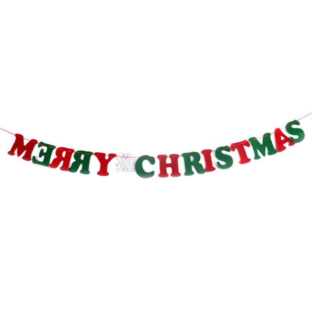 3M Merry Christmas Banner Pennant Hanging Flag Bunting Xmas Party Supplies 
