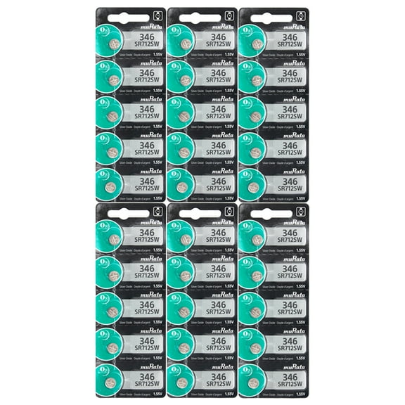 30 Pieces SR712SW/346 Button Cell Silver Oxide Battery