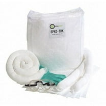 Spilltech Spill Kit, 8 gal Volume Absorbed per Kit, Bag, White, 29 SPKO-TRK