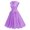 Purple, variant on Women's 1950s Vintage Dress Cap Sleeve Button Collared Midi Dress with Pockets Flowy Casual Cocktail Dresses L