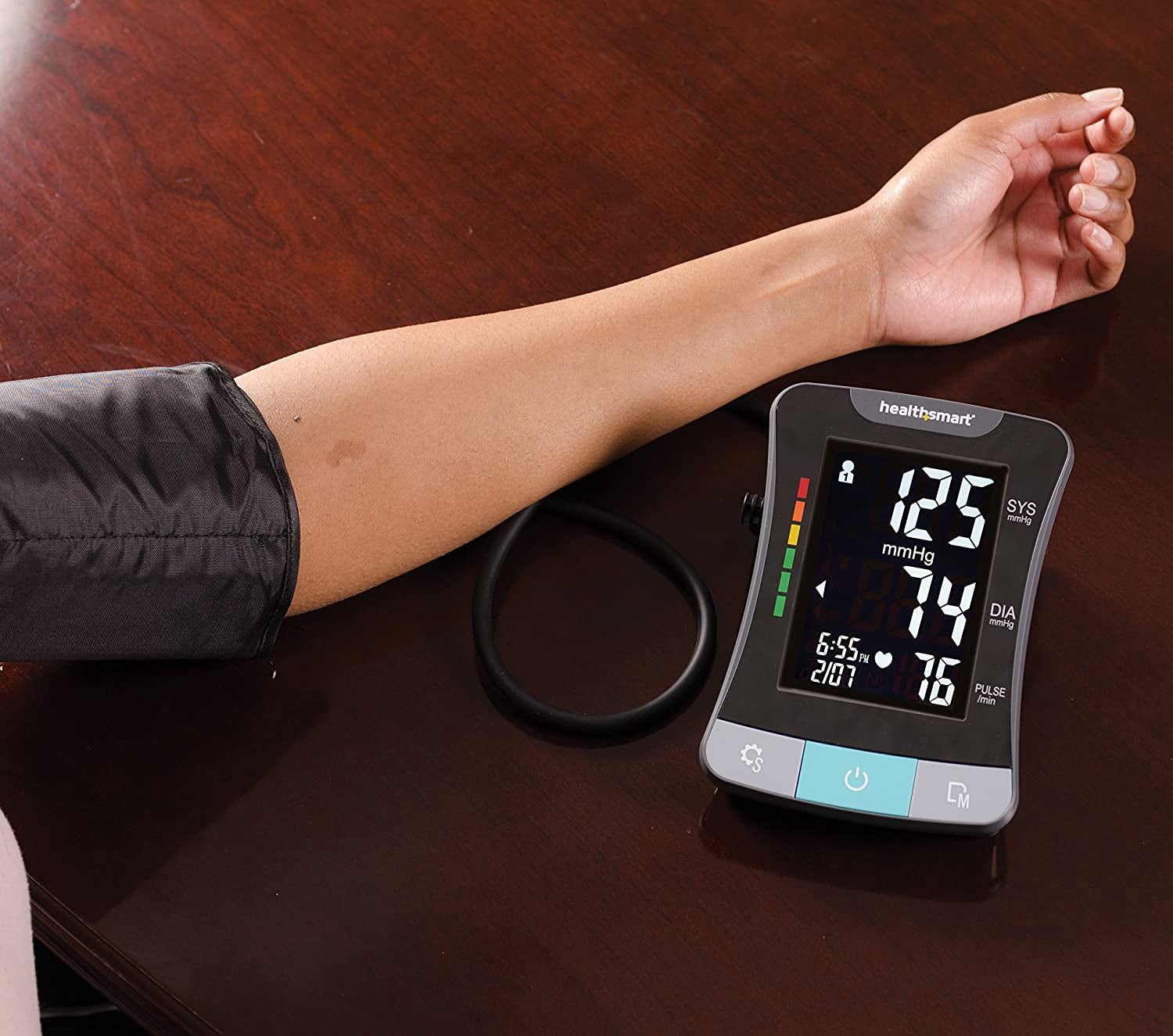 HealthSmart Premium Digital Upper Arm Blood Pressure Monitor, Irregular HR, Stores 240 Readings