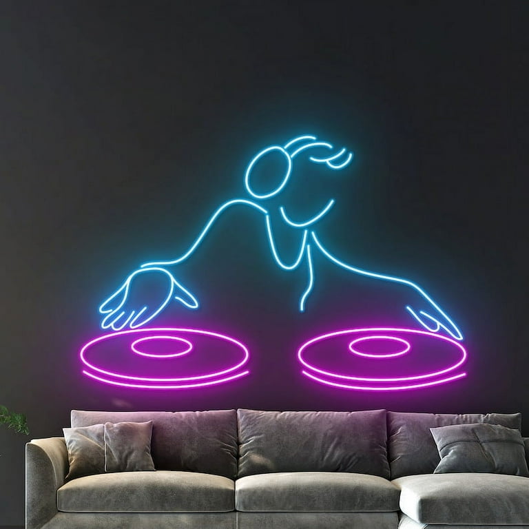 Handmadetneonsign DJ Led Sign, DJ Neon Light, DJ Neon Sign, Music