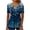 A10_Multicolor#10, variant on FAVIPT Womens Summer Tshirt Short Sleeve Henley Button Down V Neck Shirts Front Pleated Boho Vintage Floral Print Tops Multicolor,XL
