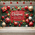 thumbnail image 6 of Festive Holiday Holiday Banner Christmas New Year Christmas Ornament Pine Leaves Celebration for Holiday Decoration Party Decor Indoor Outdoor, 6 of 9