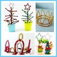 thumbnail image 5 of ONAPARTER 400 Pcs Color Tops Children鈥檚 Toys DIY Craft Materials Kids Crafts Supplies Pipe Cleaner Twisted Rods Bendable （As Shown）, 5 of 6