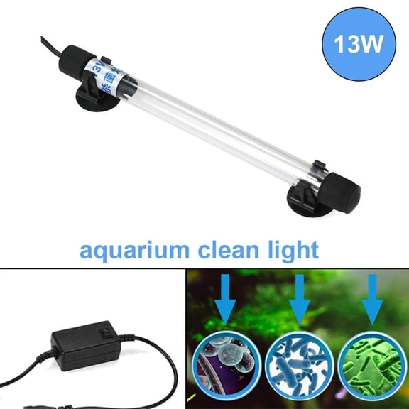 Clerance! PawCasa Fish Tank Germicidal UV Light Sterilizer Pond Aquarium Clean Lamp J4C0