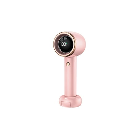

Compact and portable ultra-powerful handheld fan Rechargeable model with long battery life 100 speeds to open a gate as you wish Concealed stand function Cools