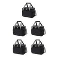 thumbnail image 1 of Ruiboury Space-saving Large Capacity And Waterproof For Folding Thermal Bag black 5Set, 1 of 6