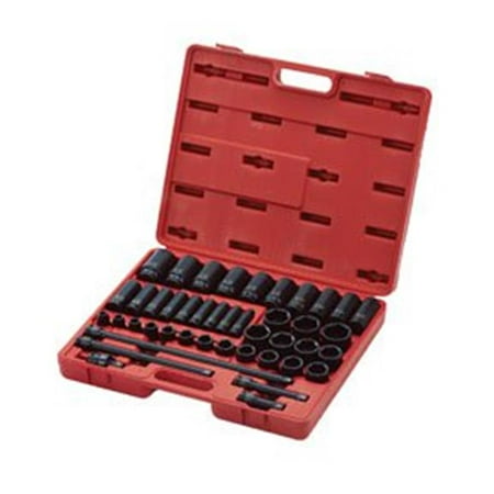 

0.5 in. Drive SAE Impact Socket Master Set Red - 43 Piece
