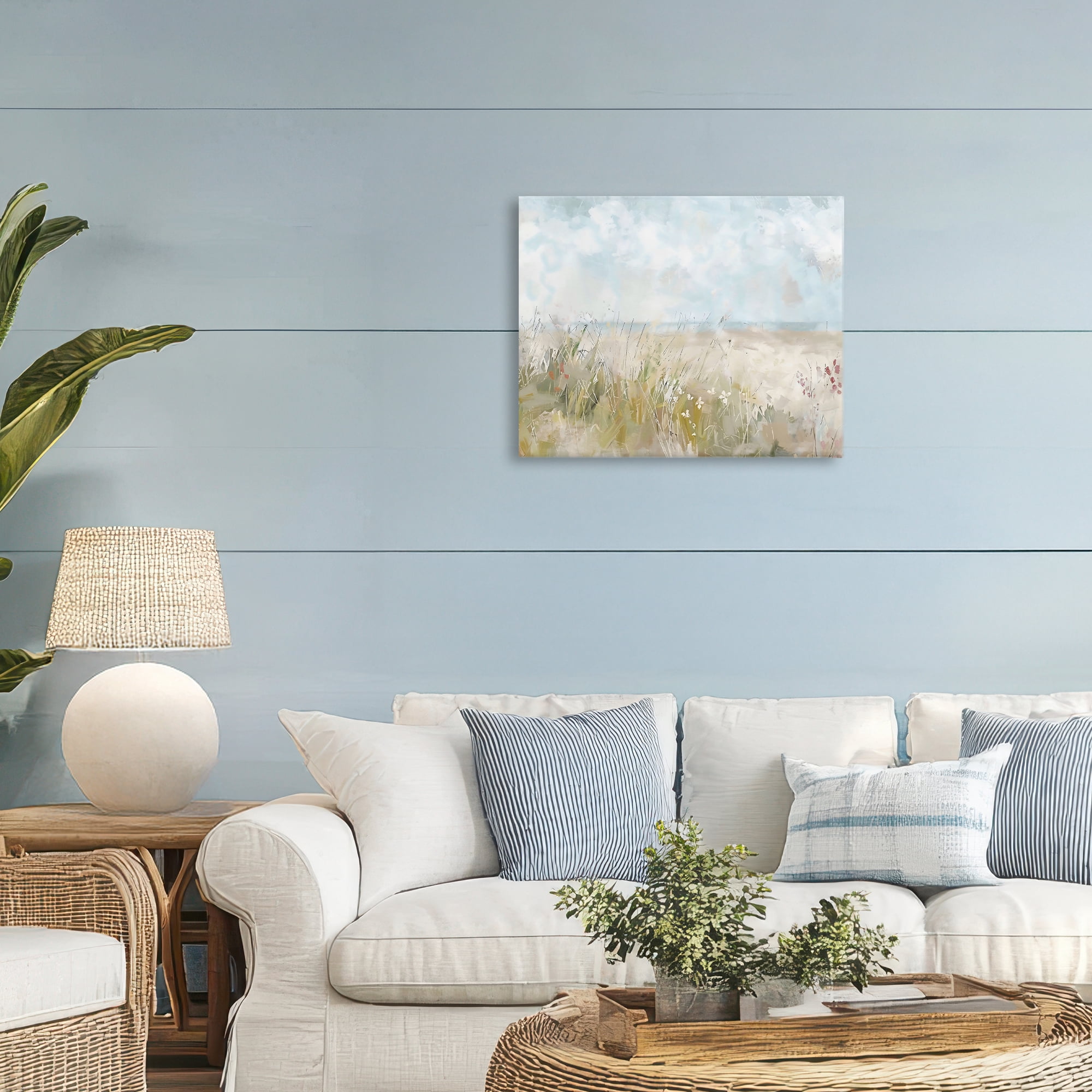 Stupell Industries Flowers By The Ocean Canvas Wall Art, design by Creative Studio