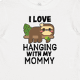 thumbnail image 4 of Inktastic I Love Hanging out with My Mommy with Sloth Boys or Girls Baby T-Shirt, 4 of 5