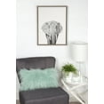 thumbnail image 5 of Kate and Laurel Sylvie Elephant Black and White Portrait Framed Canvas Wall Art by Simon Te Tai, 18x24 Gray, 5 of 6