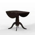 thumbnail image 5 of Glenwillow Home 42” Wood Pedestal Base Dbl Drop Leaf Dining Table - Dark Walnut, 5 of 5
