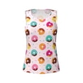 thumbnail image 3 of Picia Donut Pattern Women's Workout Tank Top,Breathable Activewear,Slim Fit Athletic Top,Versatile Workout Moisture-wicking top-Medium, 3 of 9