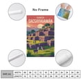 thumbnail image 2 of Sunrise Wall Art Sacsayhuaman Cusco Peru Retro Travel Poster Inca Fortress Mountain Artwork Canvas Poster, 2 of 8